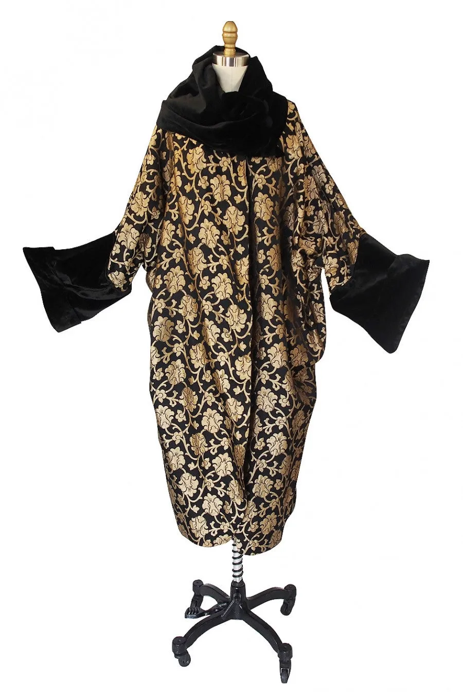 1920s Gold Lame Flapper Cocoon Coat