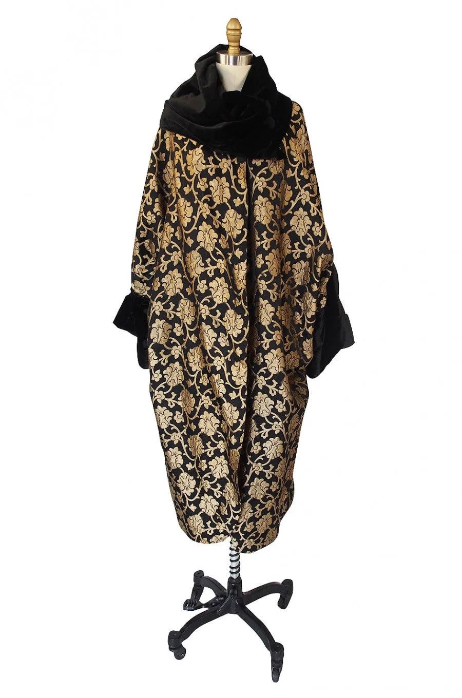 1920s Gold Lame Flapper Cocoon Coat