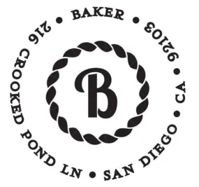 Baker Return Address Stamp