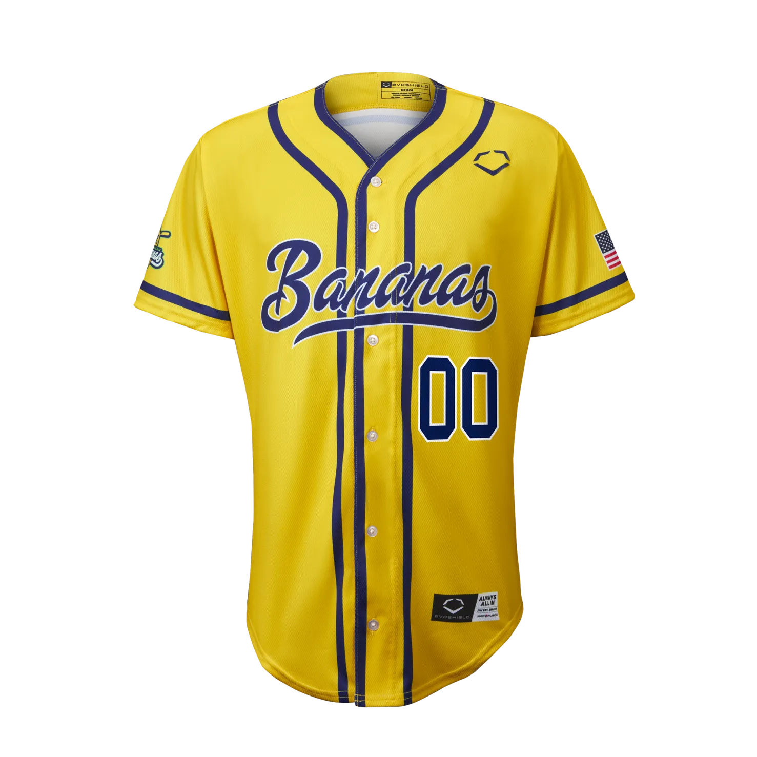 Bananas Maceo #00 EvoShield Jersey - Yellow