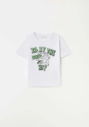 Croc Print T-Shirt - White