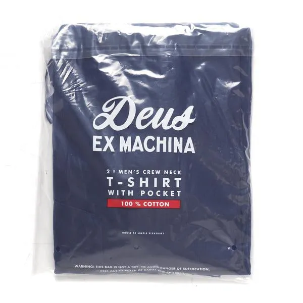 Deus 2 Pack Tees - Navy