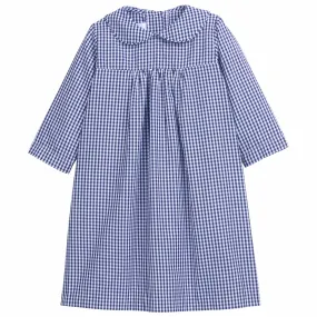 Dunn Dress - Navy Gingham