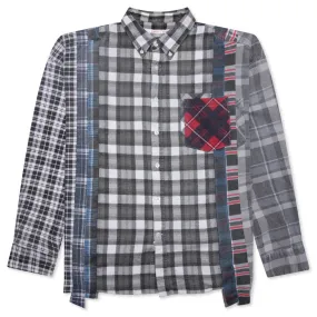 Flannel Shirt 7 Cuts Wide Reflection Shirt - Assorted