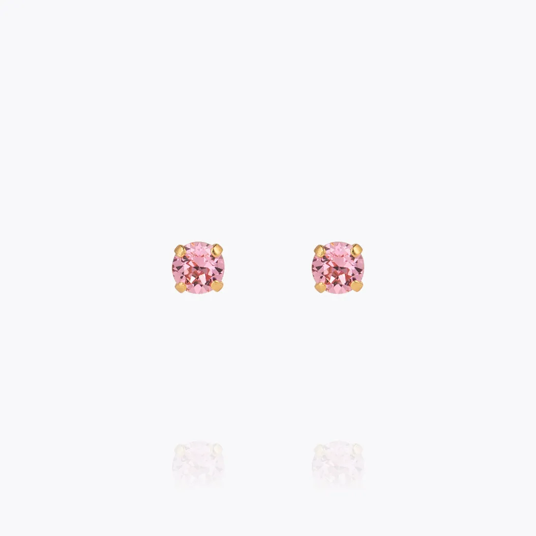 Mini Stud Earrings / Light Rose