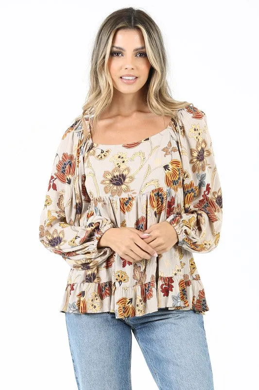 Tie Back Baby Doll Top